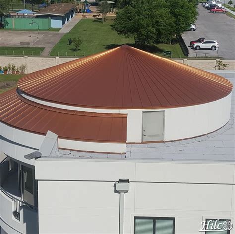 round circular metal roof